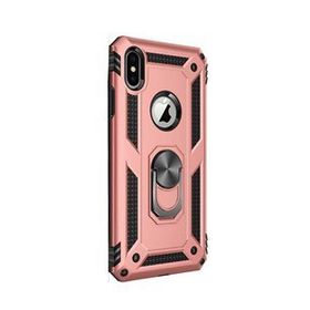 Gpack Apple iPhone Xs Max Vega Standlı Yüzüklü Mıknatıslı Bronz Kılıf