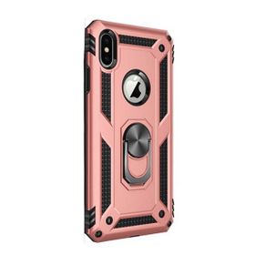 Gpack Apple iPhone Xs Max Vega Standlı Yüzüklü Mıknatıslı Bronz Kılıf