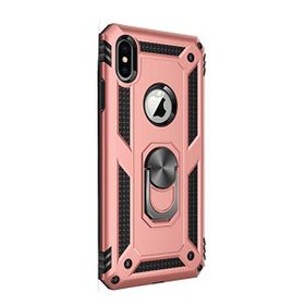 Gpack Apple iPhone Xs Vega Standlı Yüzüklü Mıknatıslı Bronz Kılıf