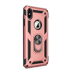 Gpack Apple iPhone Xs Vega Standlı Yüzüklü Mıknatıslı Bronz Kılıf