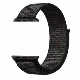 Gpack Apple Watch 1 2 3 4 5 38 mm Kumaş Cırtcırtlı Lacivert Kordon