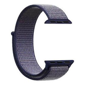 Gpack Apple Watch 1 2 3 4 5 38 mm Kumaş Cırtcırtlı Lacivert Kordon