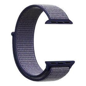 Gpack Apple Watch 1 2 3 4 5 38 mm Kumaş Cırtcırtlı Lacivert Kordon