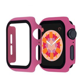 Gpack Apple Watch 1 2 3 4 5 44 mm Full Glue Gard Renkli Pembe Ekran Koruyucu