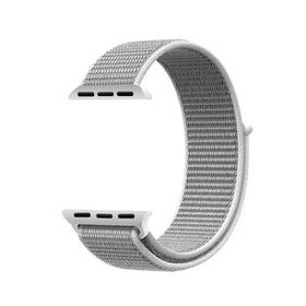 Gpack Apple Watch 1-2-3-4-5 44 mm Kumaş Cırtcırtlı Siyah Kordon