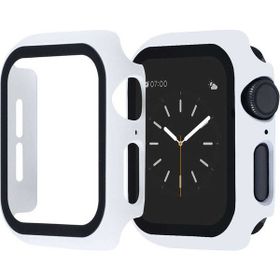 Gpack Apple Watch 1/2/3/4/5 38 mm Full Glue Gard Beyaz Renkli Ekran Koruyucu