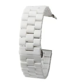 Gpack Apple Watch 4 5 38 mm Parlak Seramik Kaplama Metal ZR Beyaz Kordon