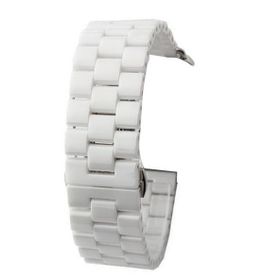 Gpack Apple Watch 4 5 38 mm Parlak Seramik Kaplama Metal ZR Beyaz Kordon