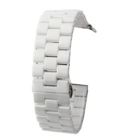Gpack Apple Watch 4 5 44 mm Parlak Seramik Kaplama Metal ZR Beyaz Kordon