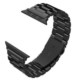 Gpack Apple Watch 42 mm Kılıf Metal Sıralı Gümüş Kordon