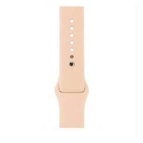 Gpack Apple Watch 42 mm Kılıf Silikon Düz Renkli KRD 11 Yeşil Kordon