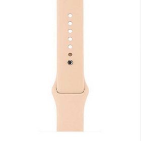 Gpack Apple Watch 42 mm Kılıf Silikon Düz Renkli KRD 11 Yeşil Kordon