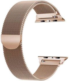 Gpack Apple Watch 42 mm Metal Kayış Kordon Gold Kılıf