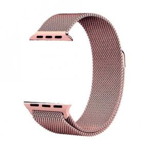 Gpack Apple Watch 44 mm Kılıf Metal Kayış Hasır Turkuaz Kordon