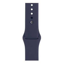 Gpack Apple Watch 44 mm Kılıf Silikon Düz Renkli KRD 11 Lacivert Kordon