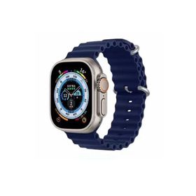 Gpack Apple Watch 44 mm Renkli ​​​​krd-75 Silikon Metal Tokalı Kordon