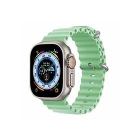 Gpack Apple Watch 44 mm Renkli ​​​​krd-75 Silikon Metal Tokalı Kordon
