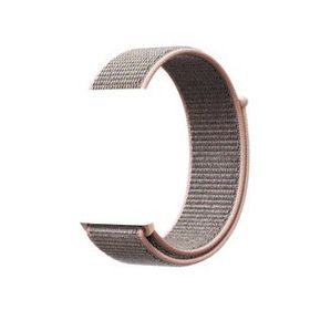 Gpack Apple Watch 44mm Kumaş Cırt Cırt Kordon Velcro Açık Pembe Cep Telefonu Kılıf