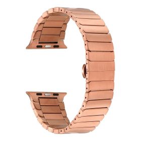 Gpack Apple Watch 6 40 mm KRD79 Siyah Alüminyum Alaşım Çizgi Desenli Kordon