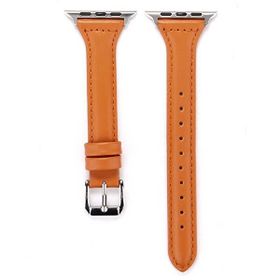 Gpack Apple Watch 6 44 mm Deri Renkli İnce Tasarım KRD 28 Pembe Kordon