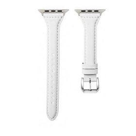 Gpack Apple Watch 6 44 mm Deri Renkli İnce Tasarım KRD 28 Pembe Kordon