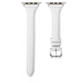 Gpack Apple Watch 6 44 mm Deri Renkli İnce Tasarım KRD 28 Pembe Kordon