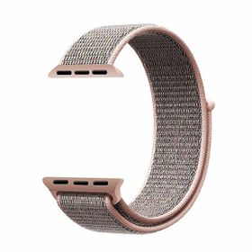 Gpack Apple Watch 6 44 mm Kumaş Cırtcırtlı Bronz Kordon