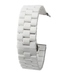 Gpack Apple Watch 6 44 mm Parlak Seramik Kaplama Metal ZR Beyaz Kordon