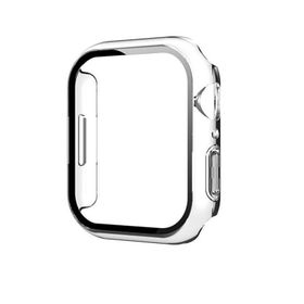 Gpack Apple Watch 7 41 mm Full Glue Gard Renkli Renksiz Ekran Koruyucu