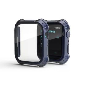 Gpack Apple Watch 7 41 mm Sert Silikon Gard 10 Kasa ve Ekran Koruma