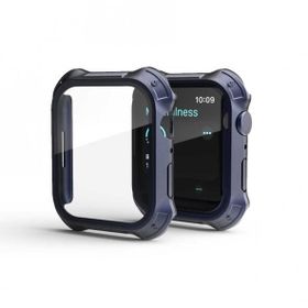 Gpack Apple Watch 7 41 mm Sert Silikon Gard 10 Kasa ve Ekran Koruma