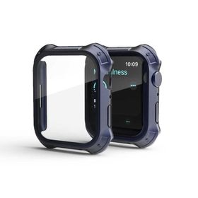 Gpack Apple Watch 7 41 mm Sert Silikon Gard 10 Kasa ve Ekran Koruma