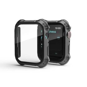 Gpack Apple Watch 7 41 mm Sert Silikon Gard 10 Kasa ve Ekran Koruma