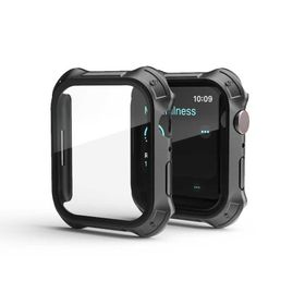 Gpack Apple Watch 7 41 mm Sert Silikon Gard 10 Kasa ve Ekran Koruma