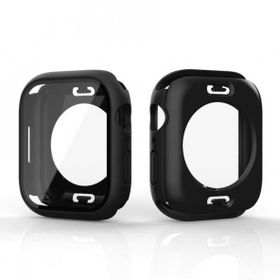 Gpack Apple Watch 7 45 mm Kasa ve Ekran 360 Derece Koruma Sert Silikon Gard 12 Ekran Koruyucu