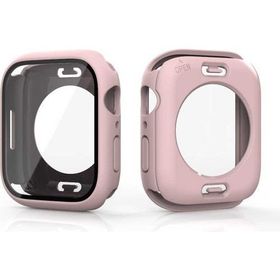 Gpack Apple Watch 7 45 mm Kasa ve Ekran 360 Derece Koruma Sert Silikon Gard 12 Ekran Koruyucu