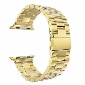 Gpack Apple Watch 7 45 mm Metal Sıralı Kordon KRD 04 Gümüş Kordon