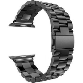 Gpack Apple Watch SE 2 2022 40 mm Metal Sıralı Siyah Kordon
