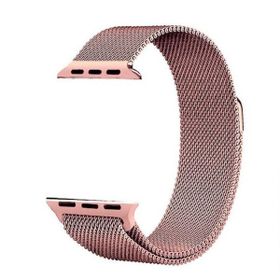 Gpack Apple Watch Se 2 2022 44 mm Hasır Metal Örgülü Ayarlanabilir Siyah Kordon