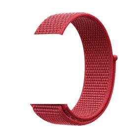 Gpack Apple Watch SE 40 mm Kordon Kumaş Cırtcırtlı Kırmızı Kordon