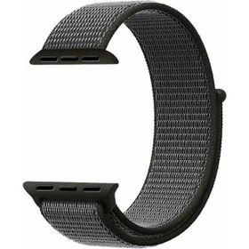 Gpack Apple Watch SE 40 mm Kumaş Cırtcırtlı Kordon Yeşil Kordon
