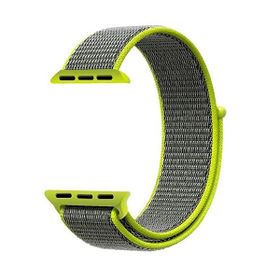 Gpack Apple Watch SE 40 mm Kumaş Cırtcırtlı Kordon Yeşil Kordon