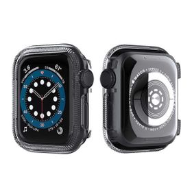 Gpack Apple Watch Se 40 mm Önü Arkası Açık Renkli Silikon Bronz Kordon
