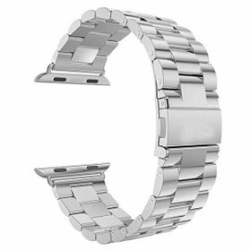 Gpack Apple Watch SE 44 mm Metal Sıralı Gümüş Kordon