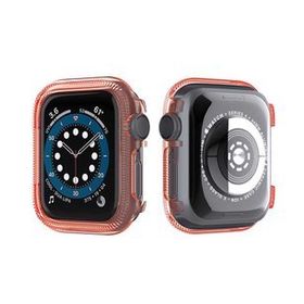 Gpack Apple Watch Series 3 4 5 6 44 mm Önü Arkası Açık Renkli Silikon Renksiz Kordon