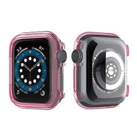 Gpack Apple Watch Series 3 4 5 6 44 mm Önü Arkası Açık Renkli Silikon Renksiz Kordon