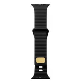 Gpack Apple Watch Series 8 41 mm KRD73 Kaherengi Silikon Metal Tokalı Ayarlanabilir Kordon