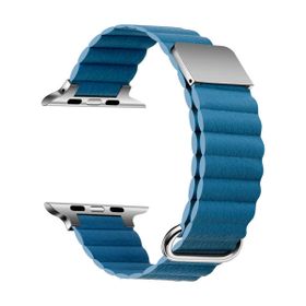 Gpack Apple Watch Series 8 41 mm KRD78 Siyah Strap Metal Toka PU Deri Kordon
