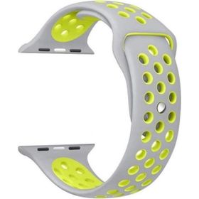 Gpack Apple Watch Series 8 45 mm Delikli Çift Renk Silikon Kordon