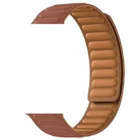 Gpack Apple Watch Series 8 45 mm Deri Mıknatıslı Gizli Mıknatıslı KRD 34 Kordon